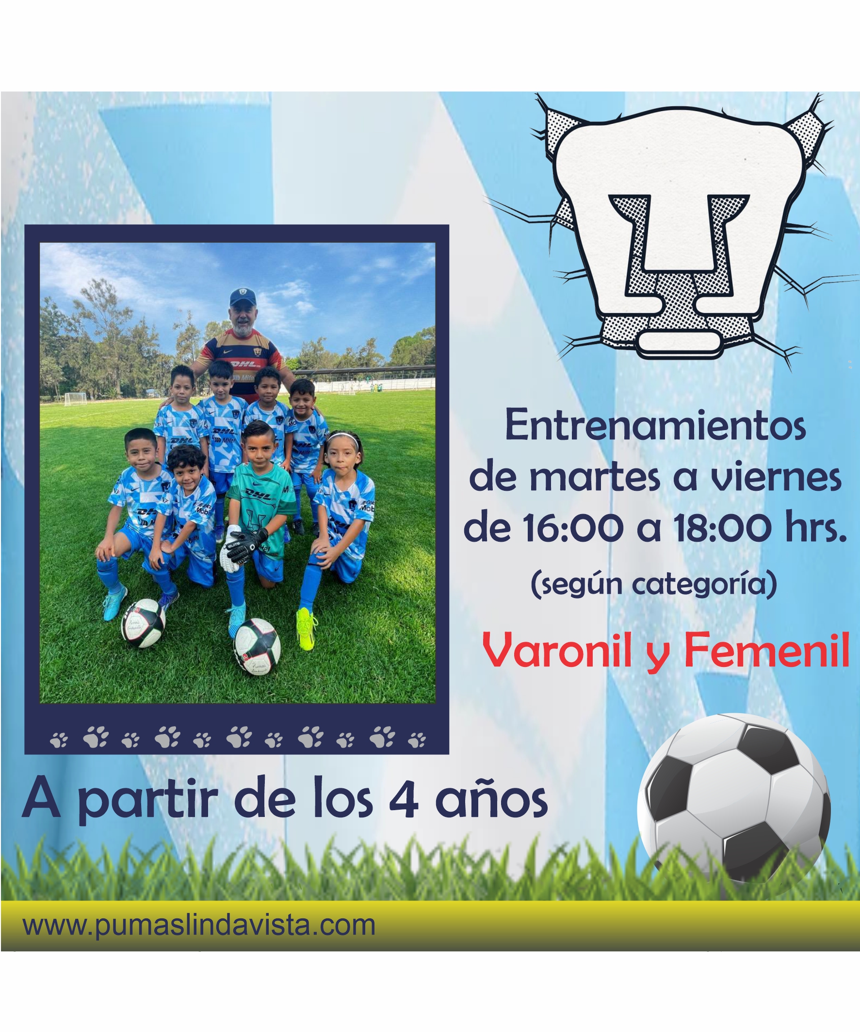 La mejor escuela de futbol Pumas Lindavista